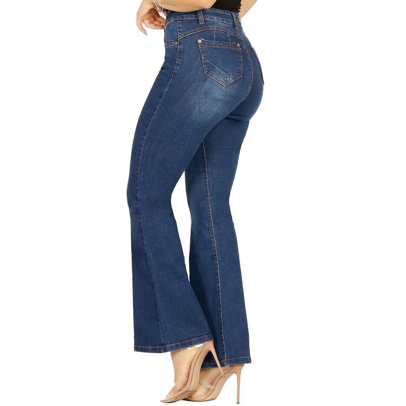 Jeans De Mujer Tiro Alto Flare Yassne J24-3