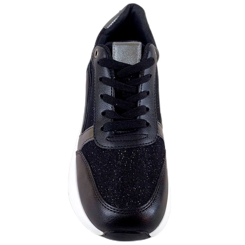 Zapatilla Urbana de Mujer Con Plataforma PG8 Negro-2