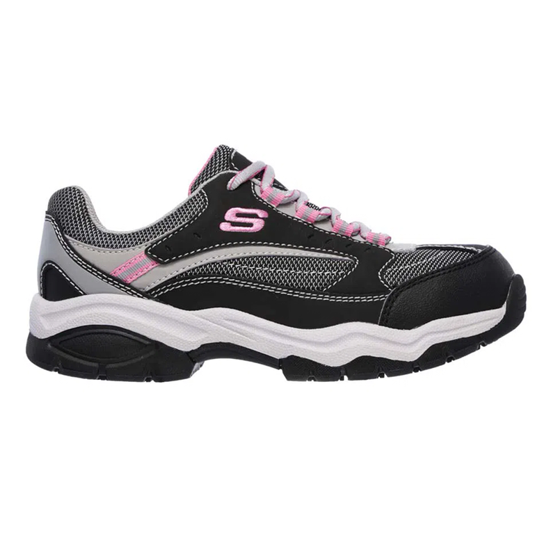 ZAPATILLA DE SEGURIDAD MUJER SKECHERS BISCOE NEGRO-1