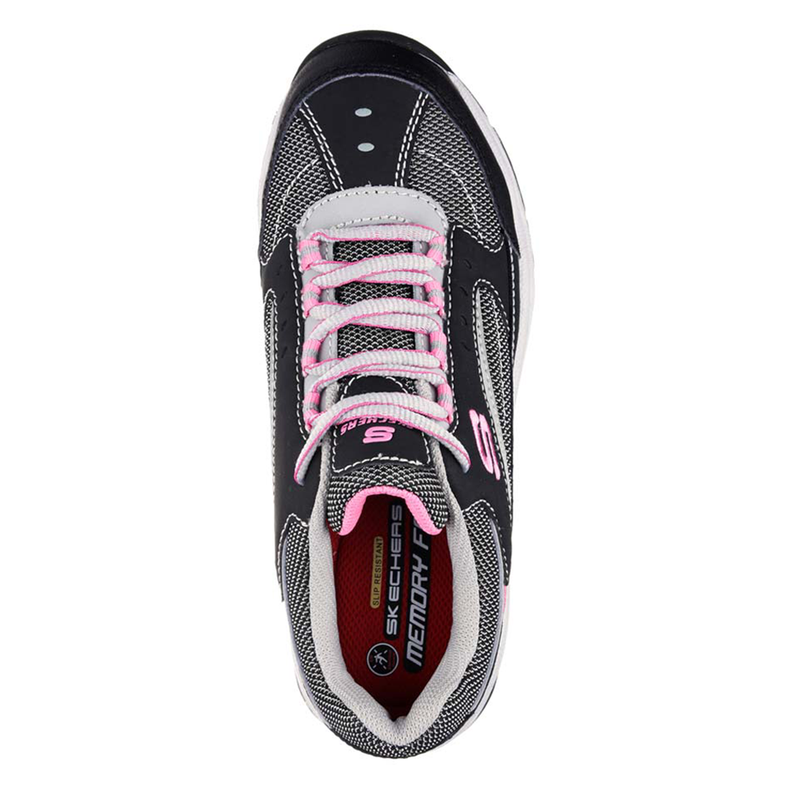 ZAPATILLA DE SEGURIDAD MUJER SKECHERS BISCOE NEGRO-4