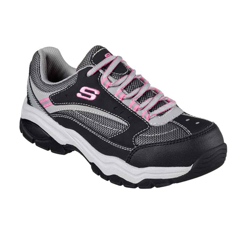 ZAPATILLA DE SEGURIDAD MUJER SKECHERS BISCOE NEGRO-0