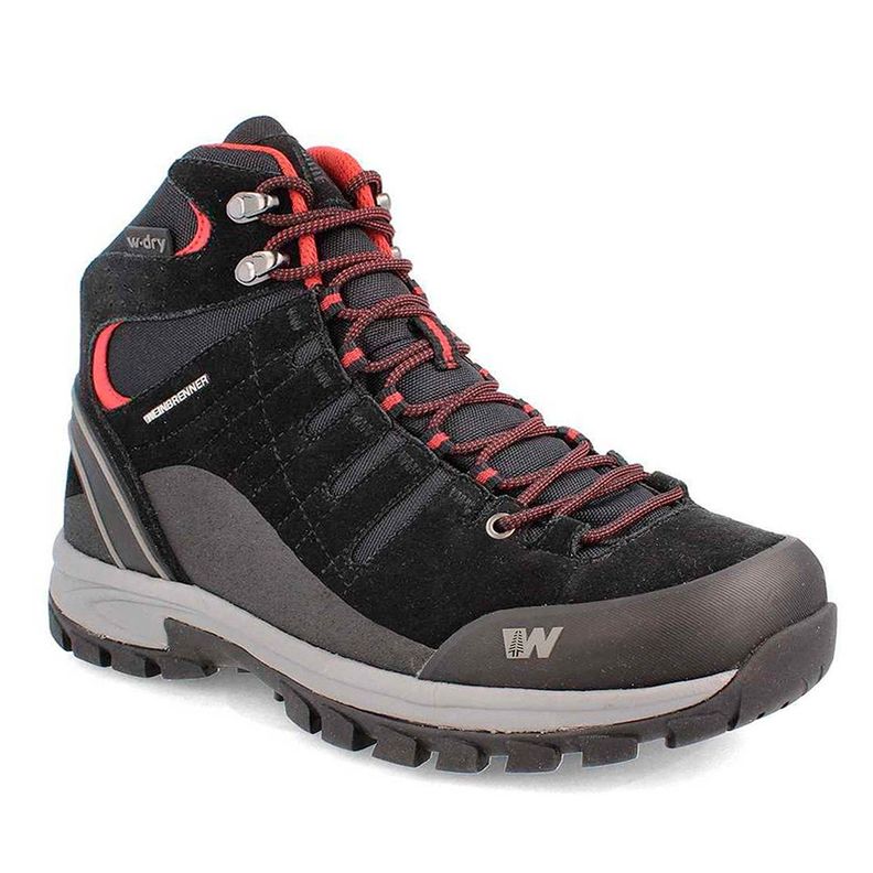 BOTÍN WEINBRENNER HOMBRE BATTUTA MID NEGRO/ROJO-0