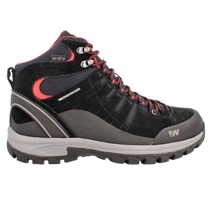 BOTÍN WEINBRENNER HOMBRE BATTUTA MID NEGRO/ROJO-1