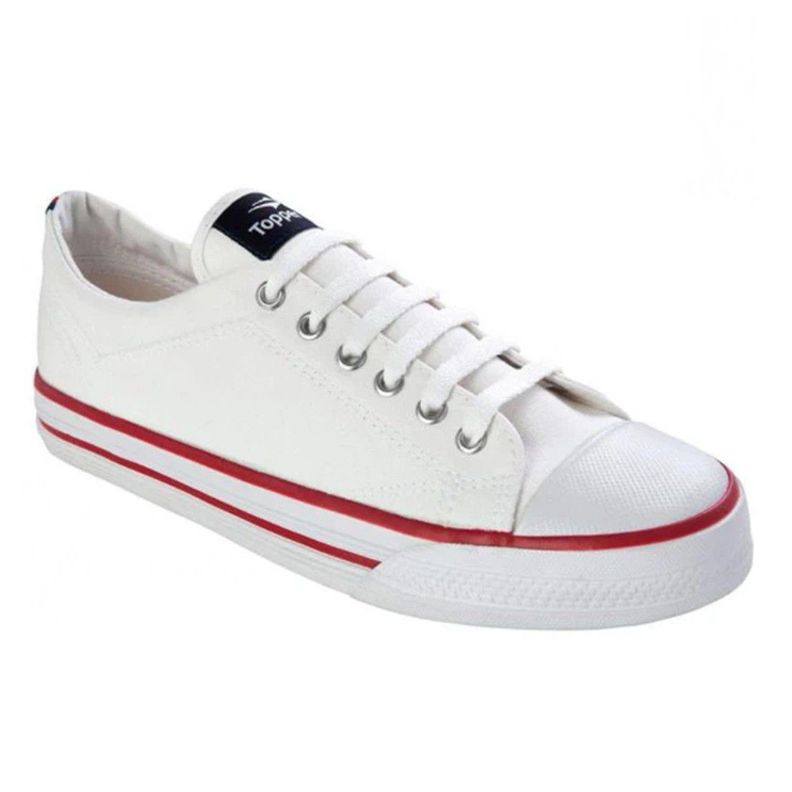 Zapatilla Lona Blanca Derby Unisex Topper-0