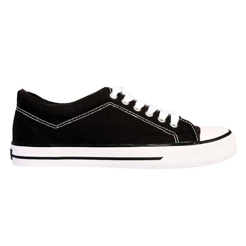 Zapatilla Derby Lona Negro Unisex Topper-1