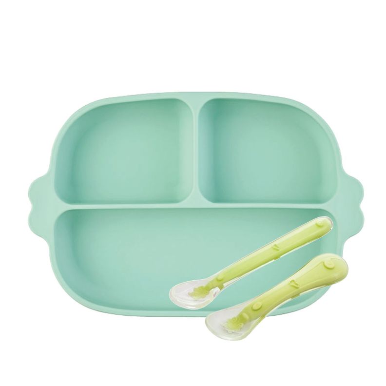 Plato de silicona para bebé-0
