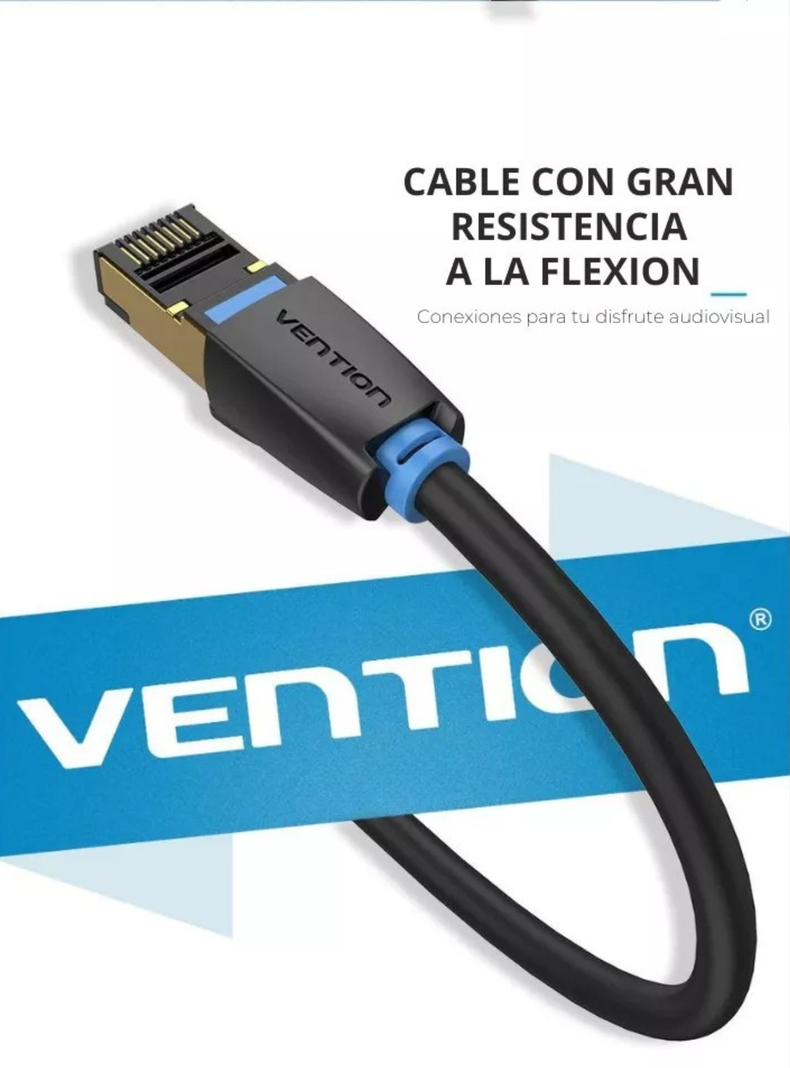 15 Mts. Cat8 Sftp 40gbps. Cable Red Ethernet Rj45. Vention.-3