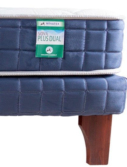 Cama Europea Nova Plus Dual 1.5 Plaza Box-1