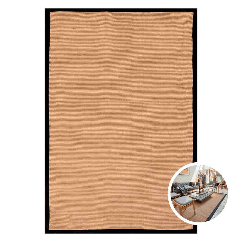 Alfombra Yute 200X290 cm Bab Black  Bazhars-0
