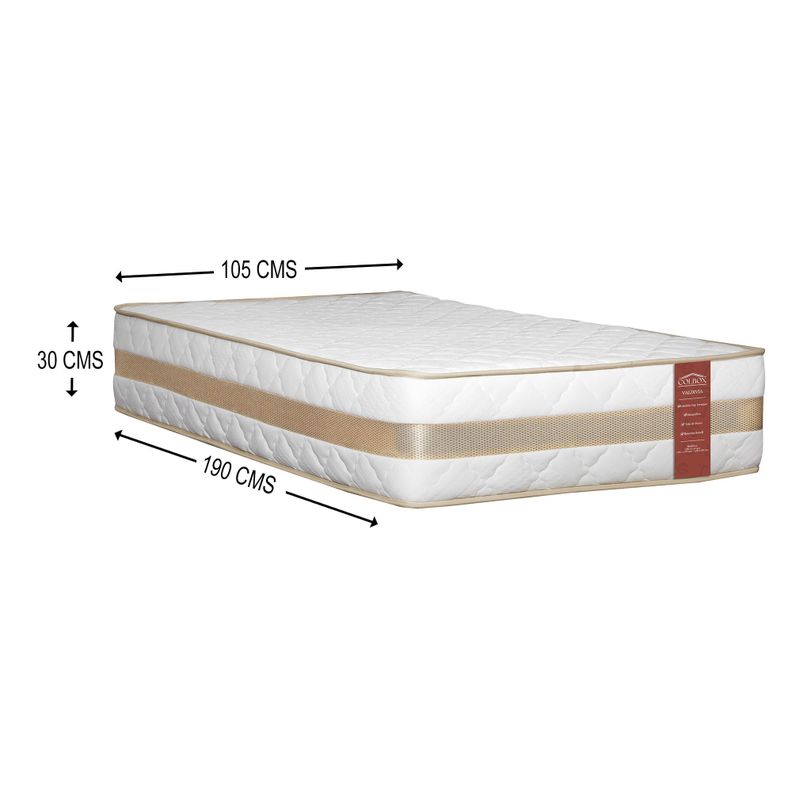 Colchón Valdivia 1.5 Plazas Oro 105x190x30 Cm-1