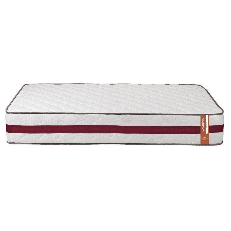 Colchon New Valdivia 1.5 plazas Burdeo 105x190x28 Cm-2