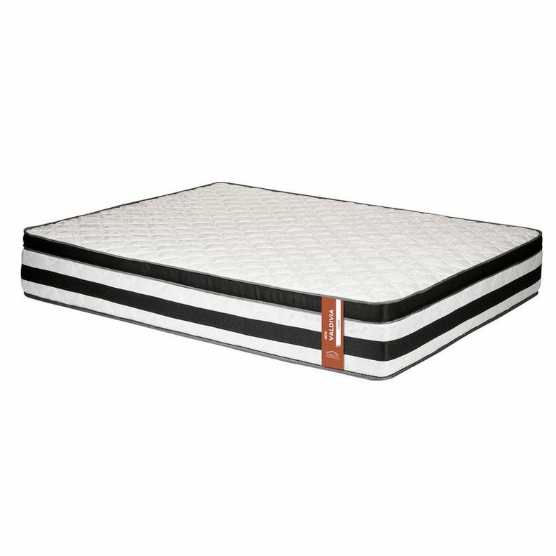 Colchon New Valdivia 2 plazas Negro 150x190x28 Cm-0