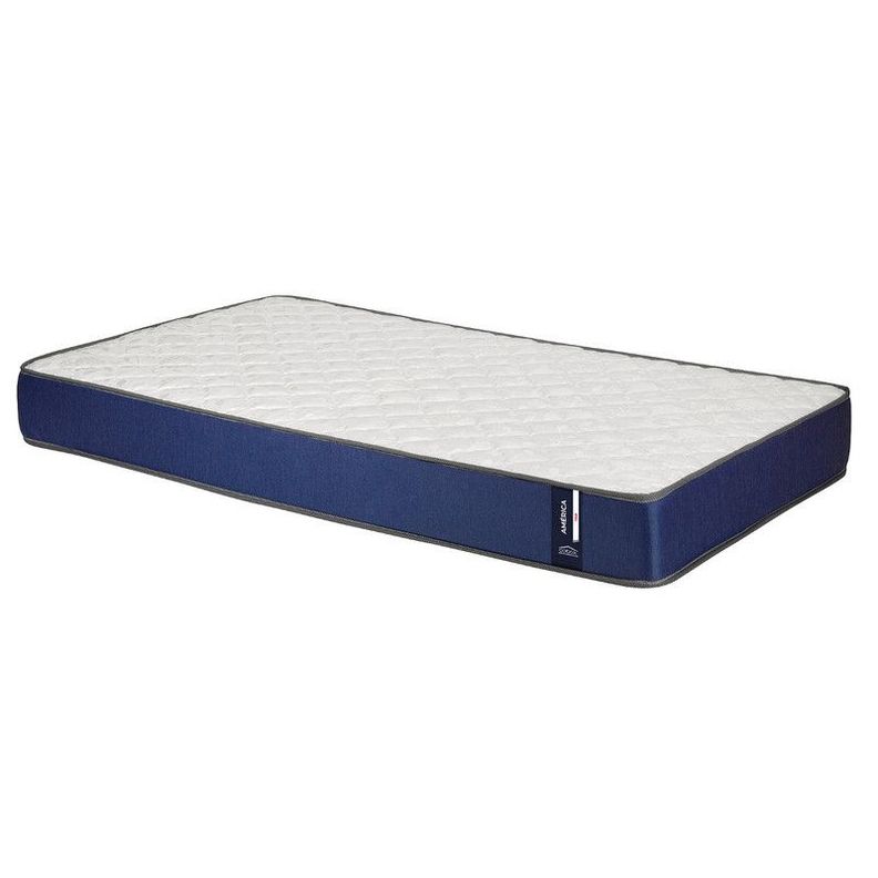 Colchon America Foam 1.5 Plazas Azul 105x190x20 Cm-0