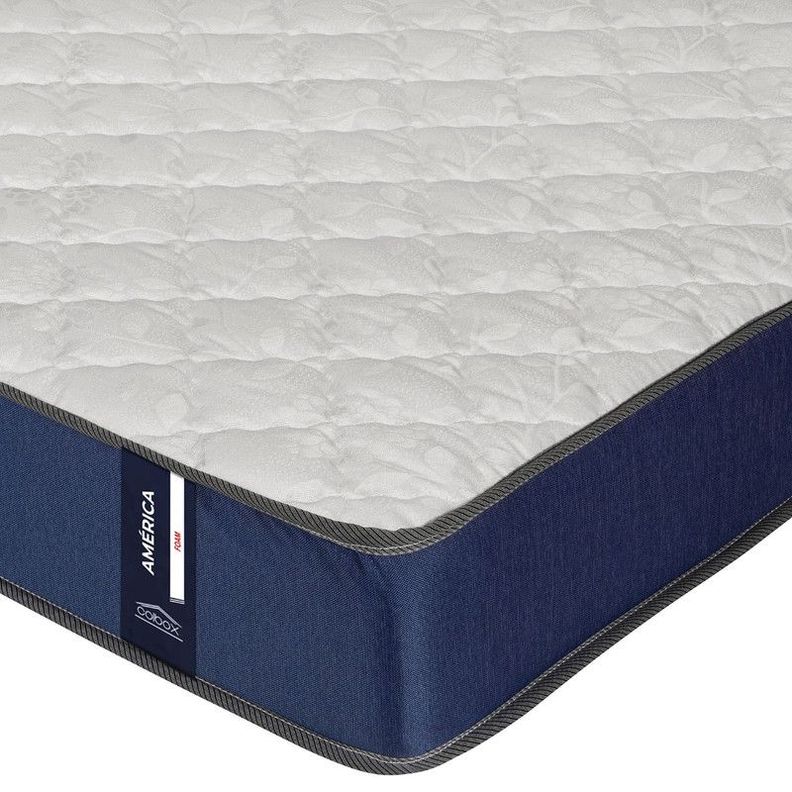 Colchon America Foam 1.5 Plazas Azul 105x190x20 Cm-2