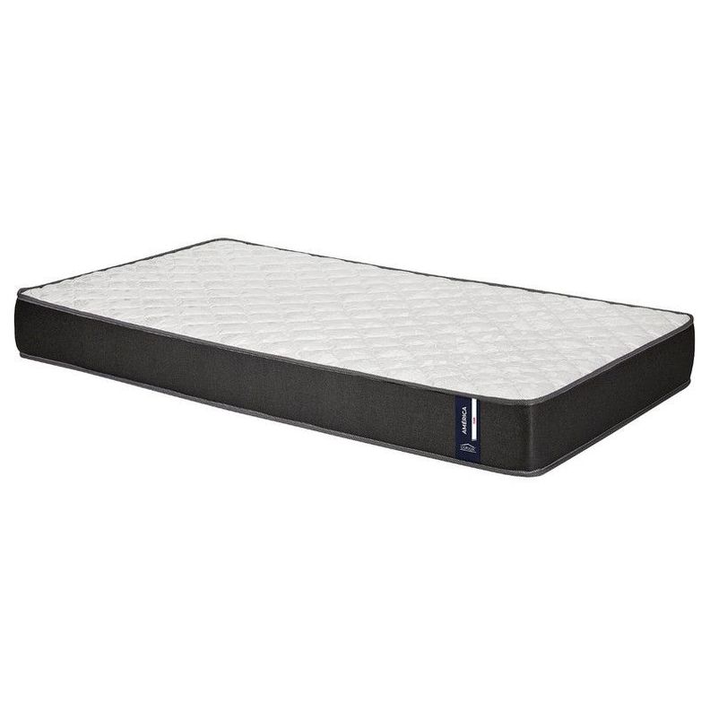 Colchon America Foam 1 Plazas Gris 90x190x20 Cm-0