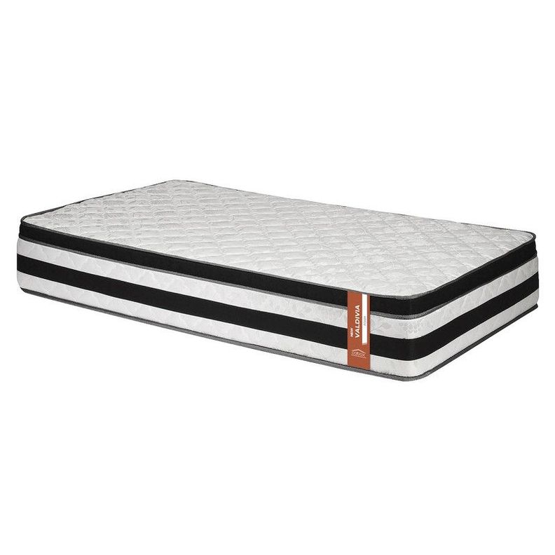 Colchon New Valdivia 1.5 plazas Negro 105x190x28 Cm-0