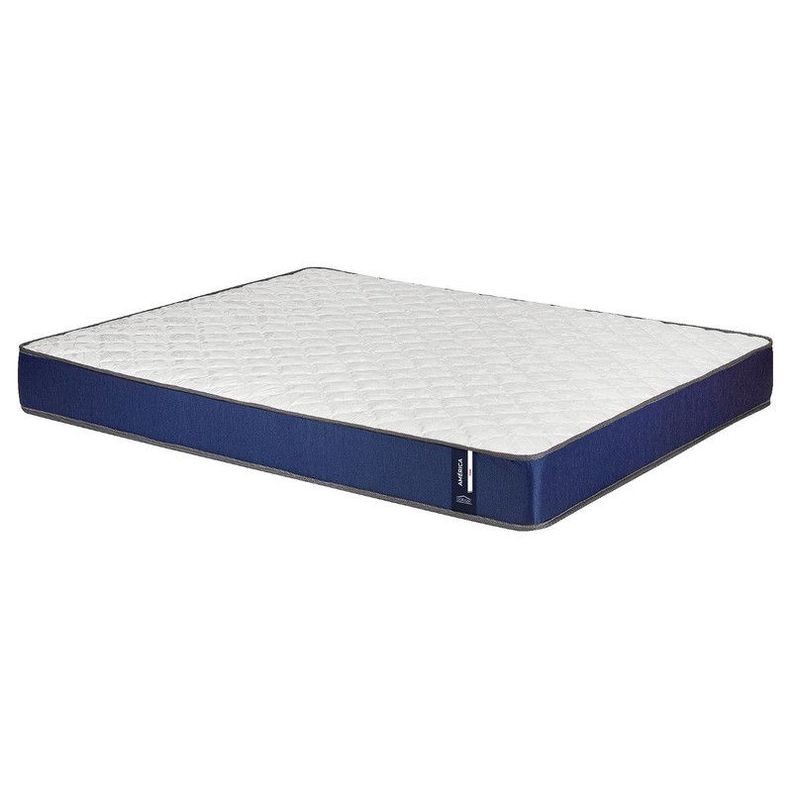 Colchon America Foam 2 Plazas Azul 150x190x20 Cm-0