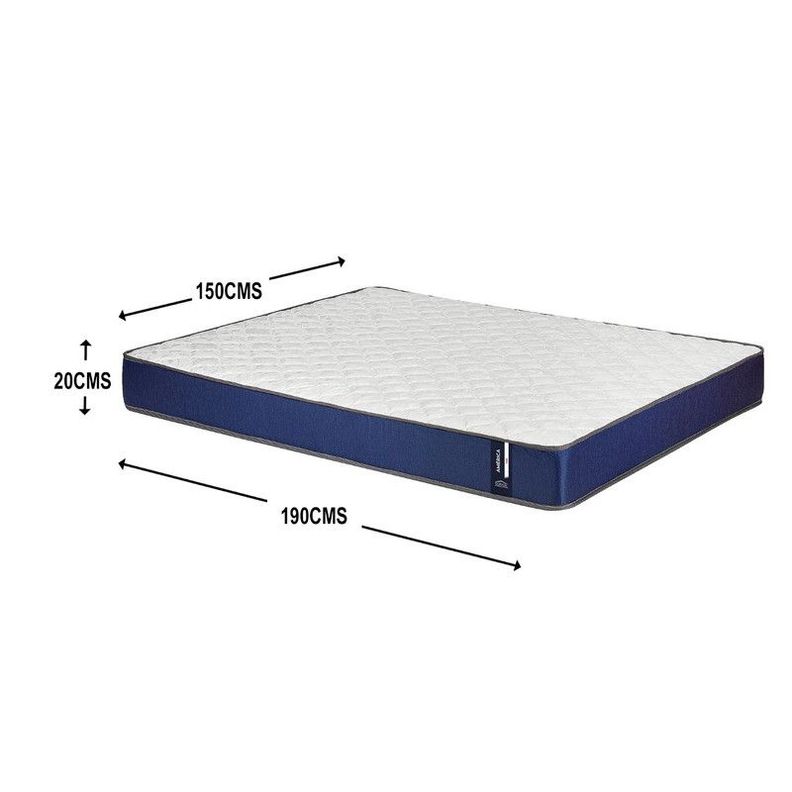 Colchon America Foam 2 Plazas Azul 150x190x20 Cm-2