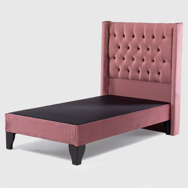 Respaldo Hades + Base 1 PL Felpa Rosado