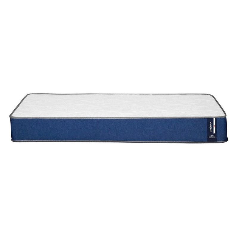 Colchon America 1,5 plazas Azul plazas 105x190x20 Cm-1