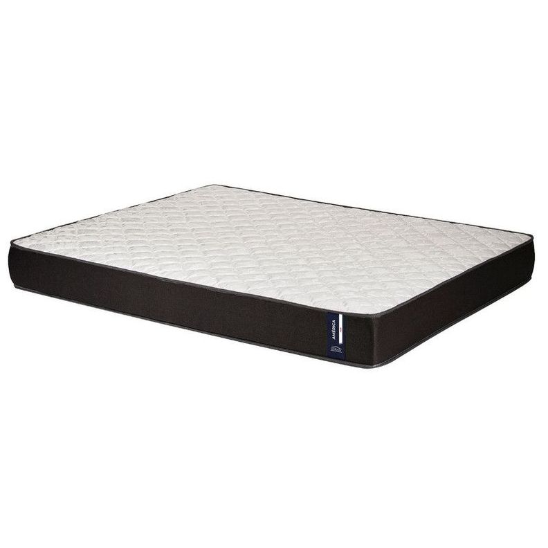 Colchon America Foam 2 Plazas Gris 150x190x20 Cm-0