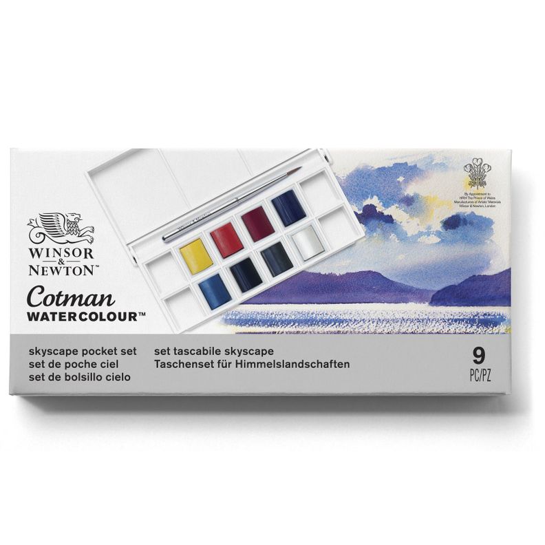 Acuarela Cotman Winsor & Newton Set Skyscape 8 Colores-1