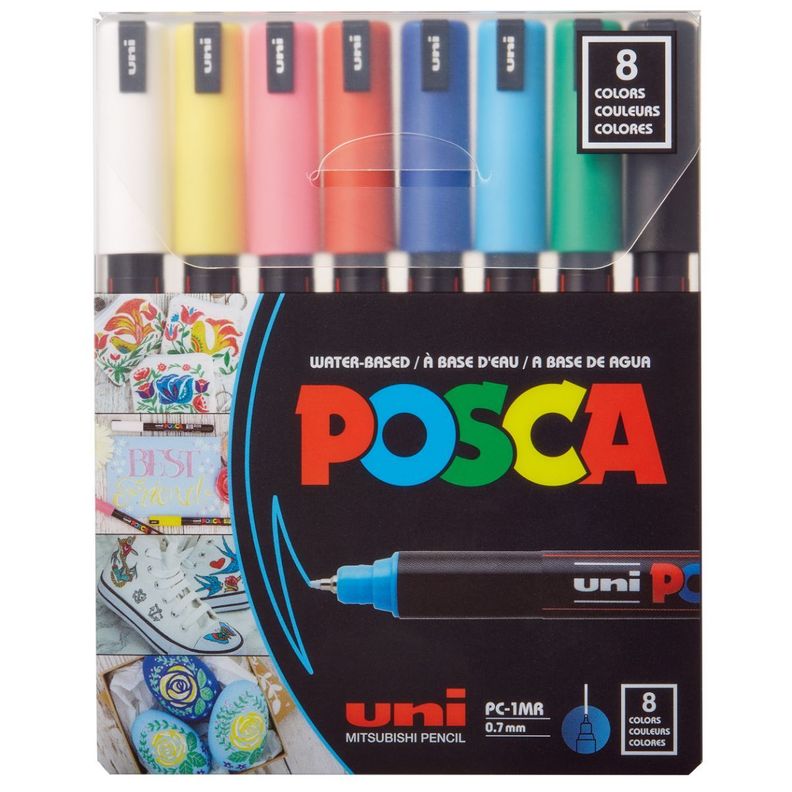 Set Marcadores POSCA 1MR 8 Colores-3