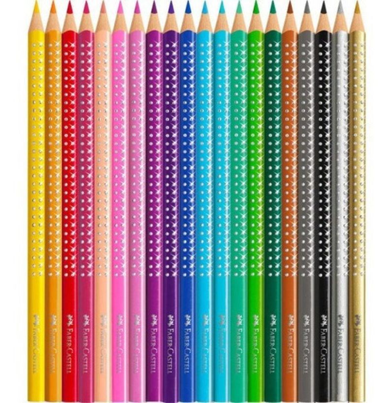 Lápices De Colores Sparkle Faber-Castell x20 Colores-4