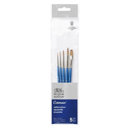 Set 5 pinceles Cotman mango corto V1-0