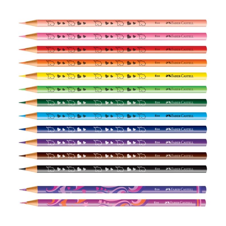 Ecolápices de Colores Faber-Castell Unicornio x12+2-2
