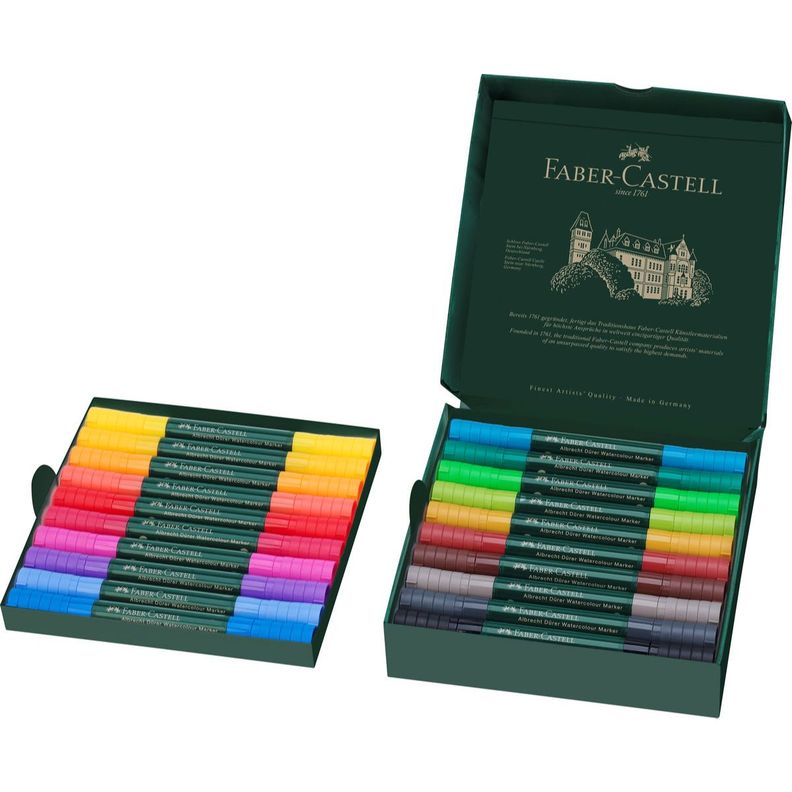 Marcadores Acuarelables A.Dürer Faber-Castell x20 Colores-0