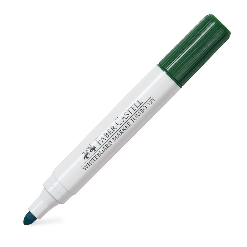 Marcador Pizarra Blanca Jumbo 123 Faber-Castell Verde-0