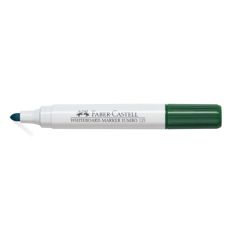 Marcador Pizarra Blanca Jumbo 123 Faber-Castell Verde-1