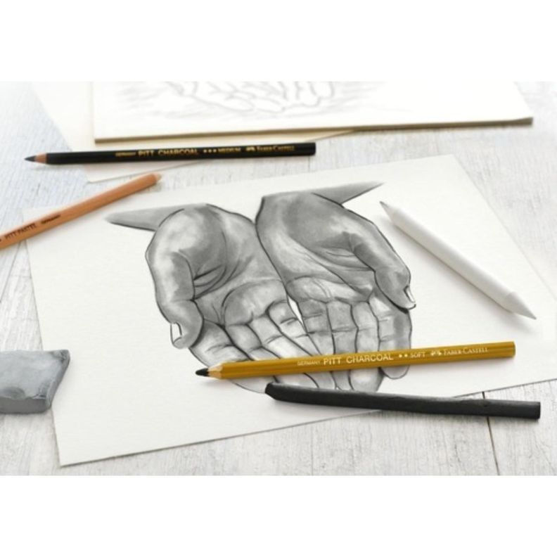 Set De Dibujo Carbones Faber-Castell 7 Piezas-1