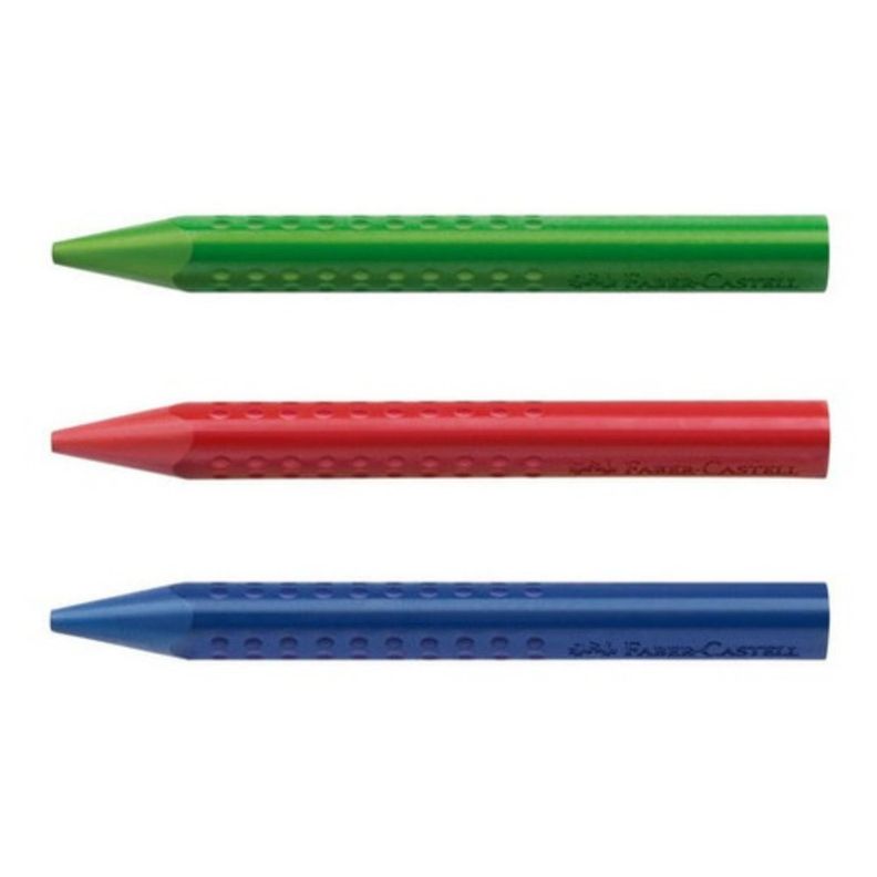 Lápiz De Cera Triangular x12 Colores Faber-Castell-1