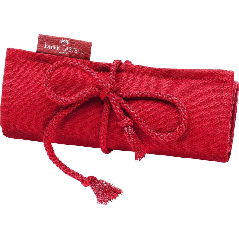 Estuche Rollo Rojo + 18 Lápices Acuarelables Faber-Castell-2