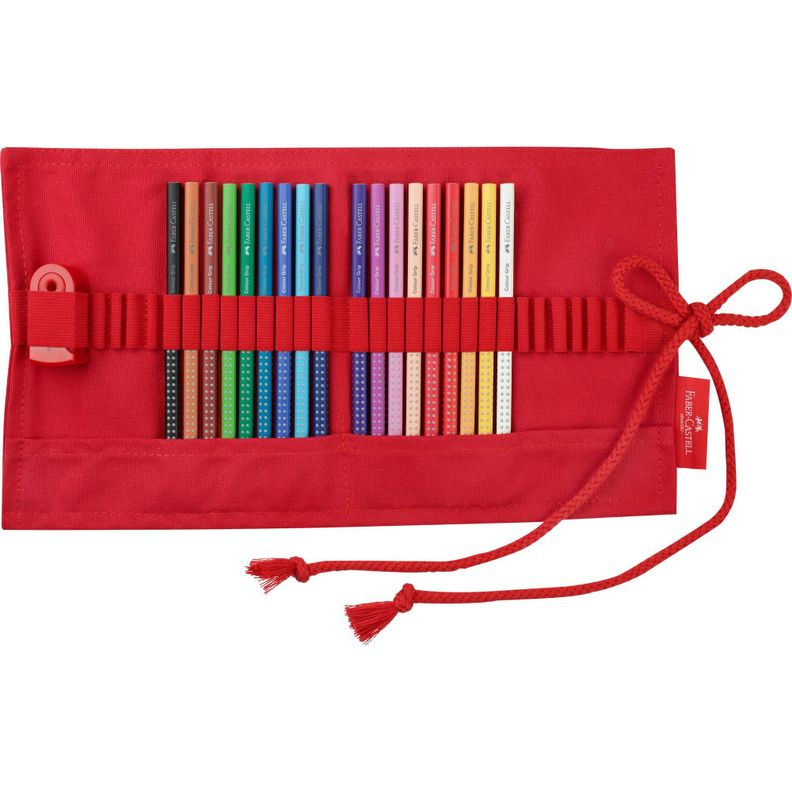 Estuche Rollo Rojo + 18 Lápices Acuarelables Faber-Castell-3