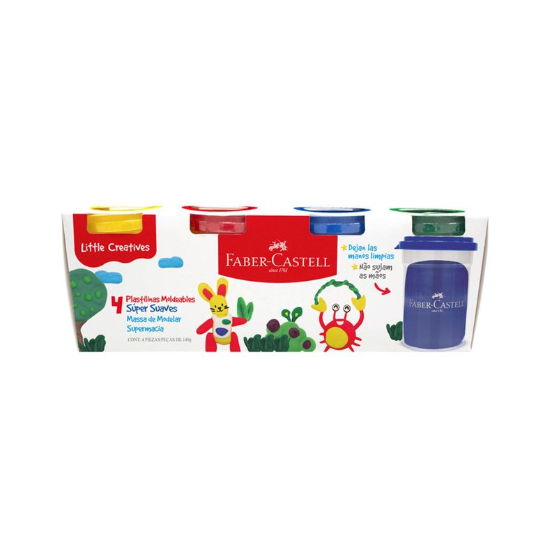 Plastilina Súpersuave Little Creative 140g x4-0