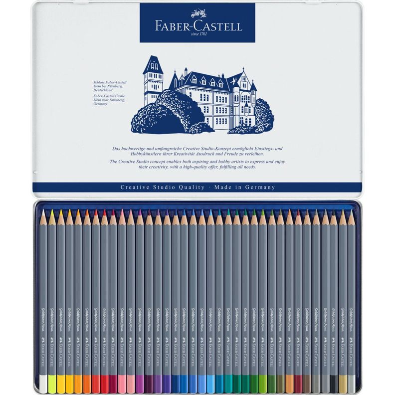 Lápiz Acuarelable Goldfaber Lata Faber-Castell x36 Colores-1