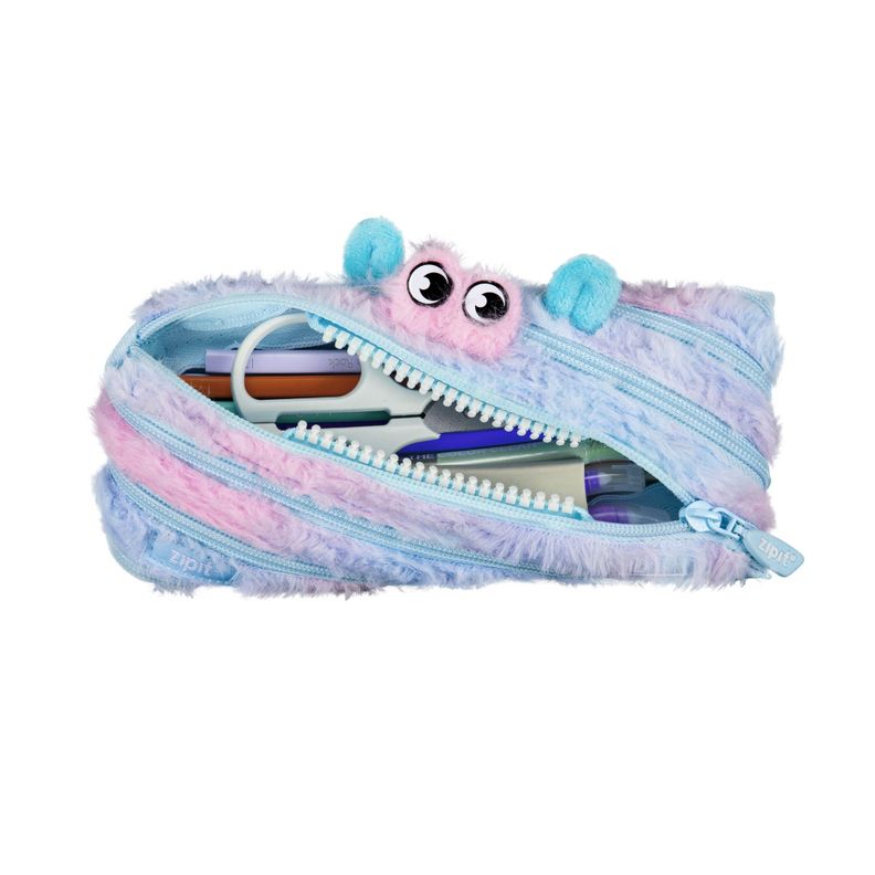 Estuche  Furry Monster Azul & Rosado-1