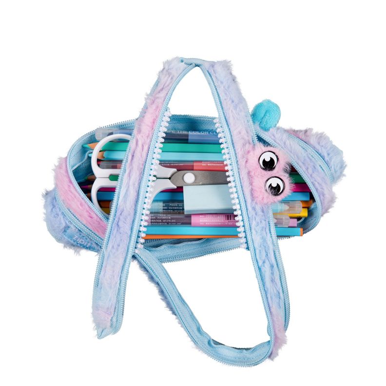 Estuche  Furry Monster Azul & Rosado-2