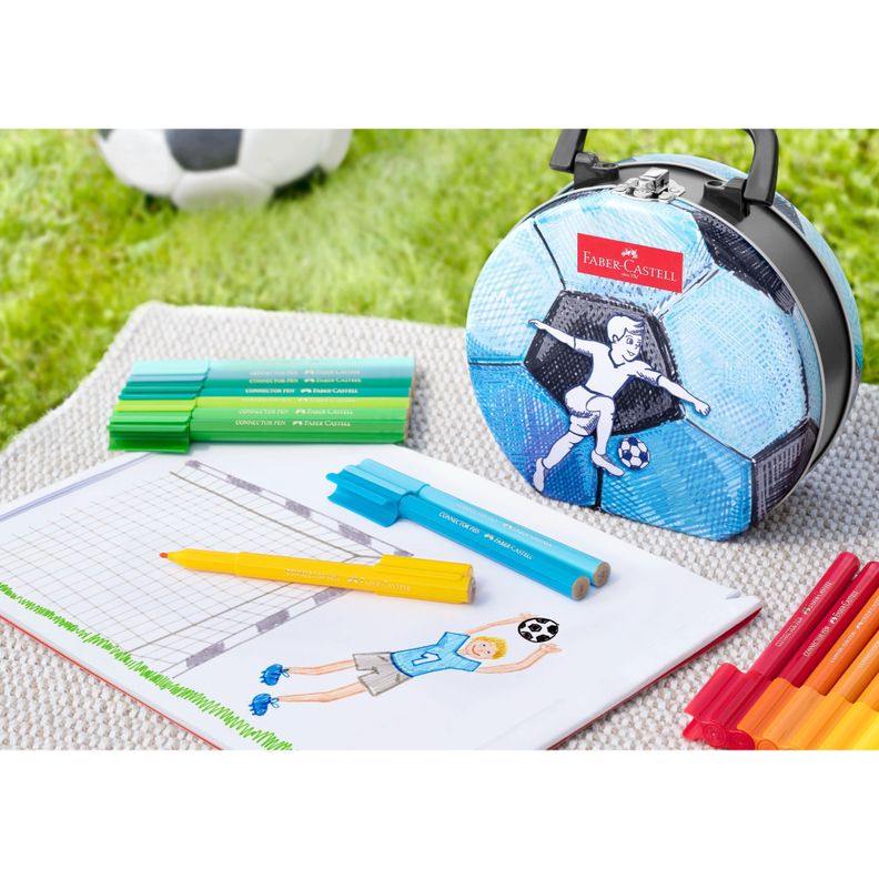 Marcadores Connector Fútbol Faber-Castell x33 Colores-4