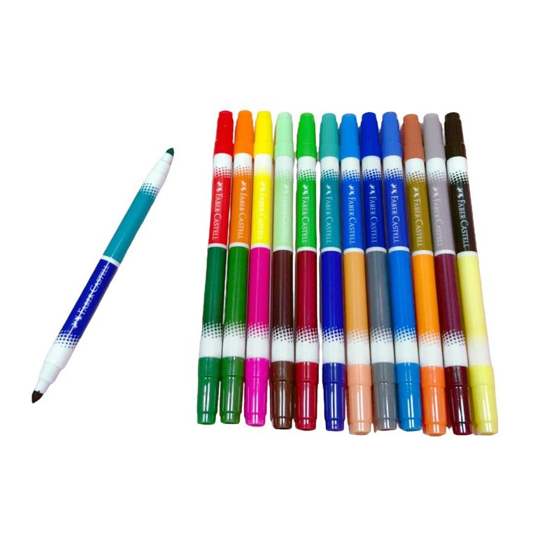 Estuche Wallet Bicolor Faber-Castell x24 Colores-1