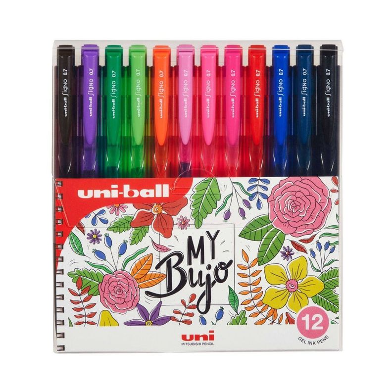 Set Bolígrafos Uniball UNI UM-155 Bujo x12 Colores A-0