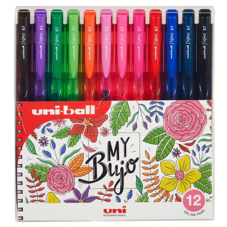 Set Bolígrafos Uniball UNI UM-155 Bujo x12 Colores B-0