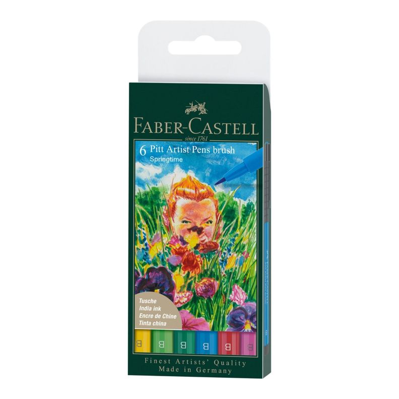 Rotuladores Pitt Artist Faber-Castell x6 uds. Primavera-1