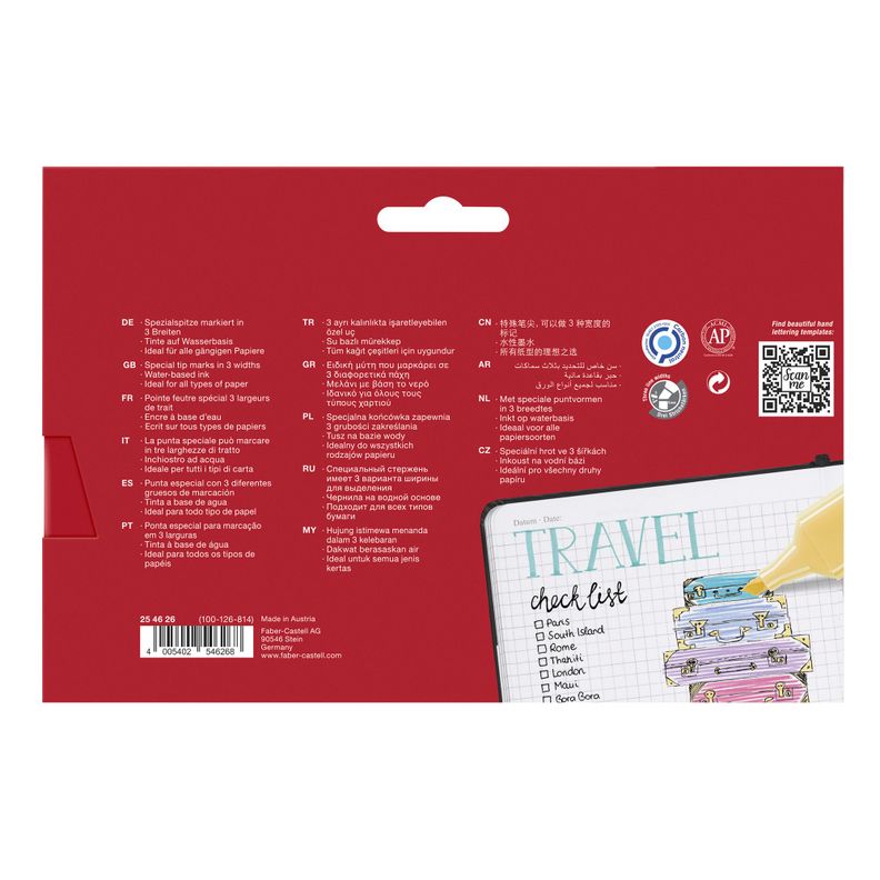 Marcador Tl 46 Faber-Castell x8 Colores Pastel-2