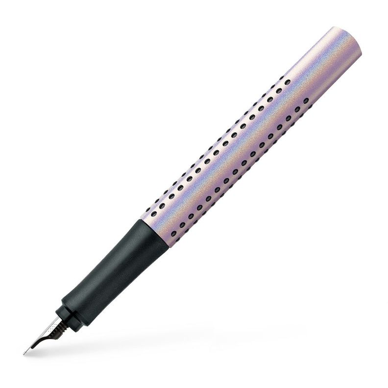 Pluma Estilográfica Grip Edition Faber-Castell M Pearl-0