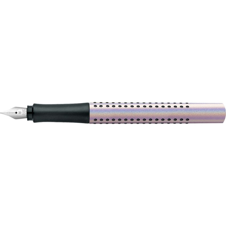 Pluma Estilográfica Grip Edition Faber-Castell M Pearl-2