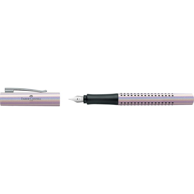 Pluma Estilográfica Grip Edition Faber-Castell M Pearl-3